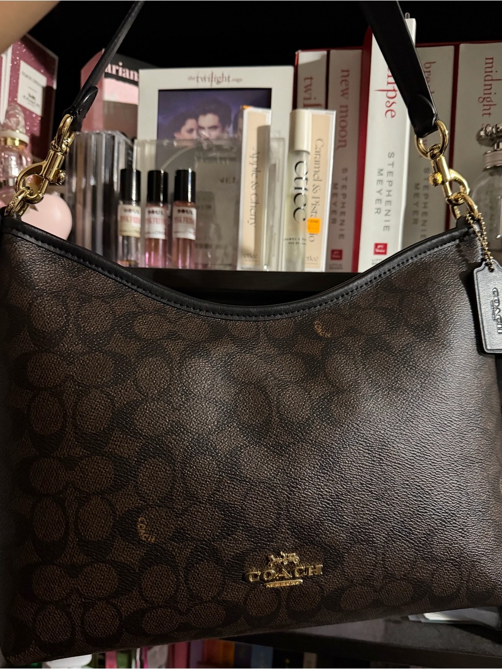 COACH Laurel in Gold/Walnut/Black